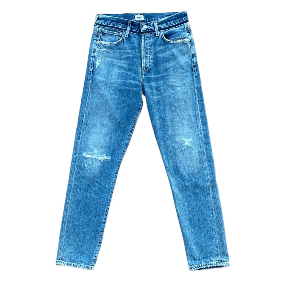 New Citizens of Humanity PV Liya High Rise Classic Fit Crop Sideline Jeans 25